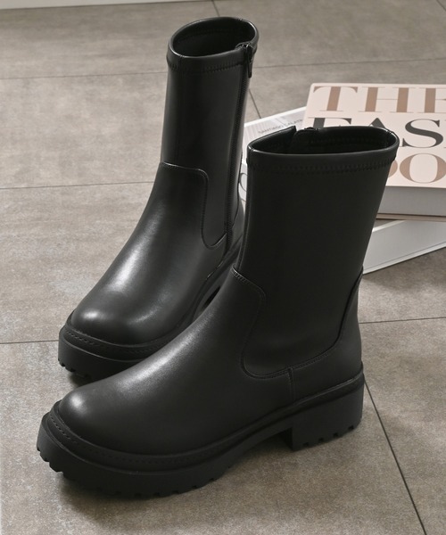 セール】厚底ストレッチブーツ（ブーツ）｜Honeys（ハニーズ）の