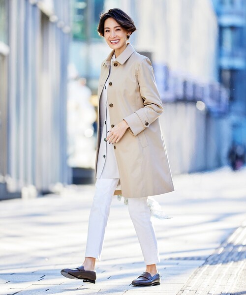 J.PRESS（ジェイプレス）の「撥水ツイル ステンカラー ロング コート