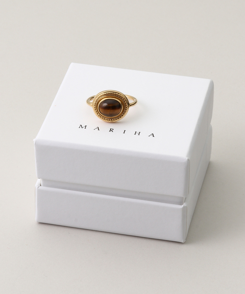 MARIHA/マリハ Wish Stones リング オーバル横SS(タイガーアイ