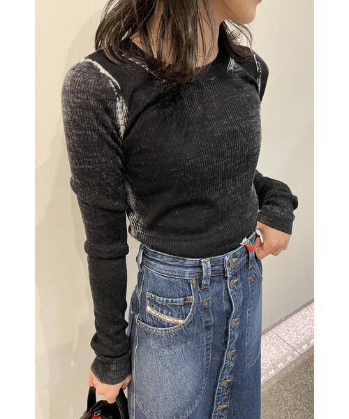 DIESEL（ディーゼル）の「レディース リブニット長袖 トップス ウール