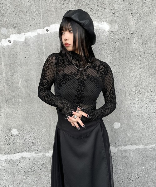 セール】【LVEU.】レースデザインボディスーツ / トップス カットソー