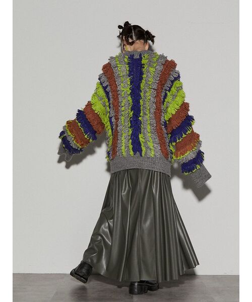 UN3D.（アンスリード）の「マルチカラーループニット（ニット/セーター