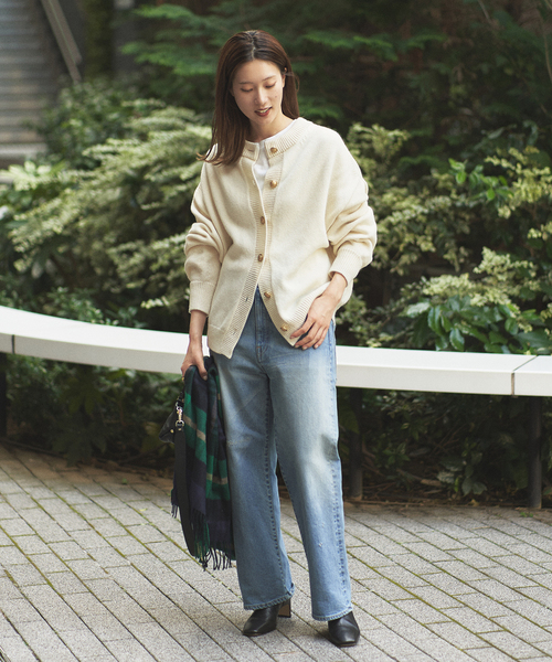 FRAMeWORK（フレームワーク）の「2WAY金ボタンカーディガン