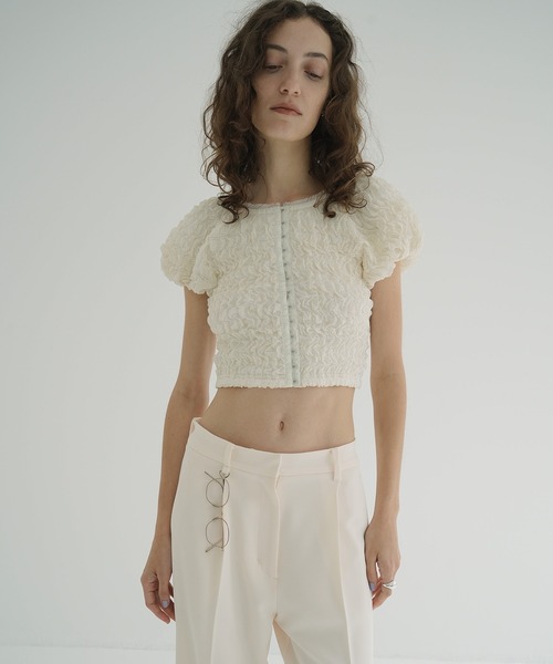 セール】SHIRRING PUFF TOPS（Tシャツ/カットソー）｜CLANE（クラネ