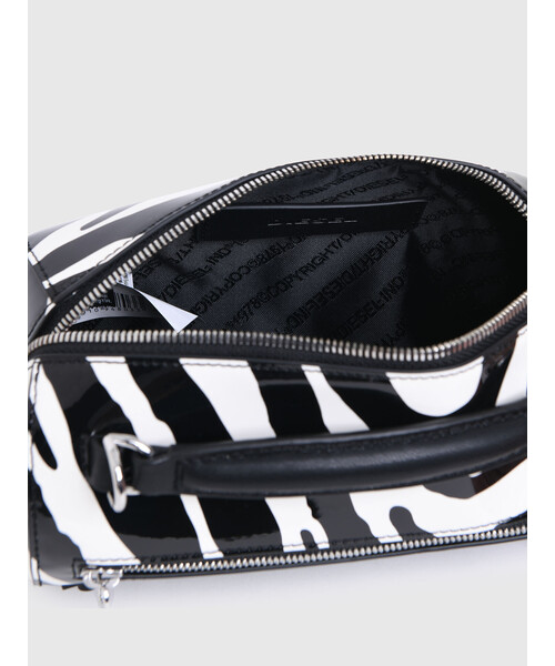 DIESEL（ディーゼル）の「レディース ゼブラ BIGロゴ ミニクロスボディ