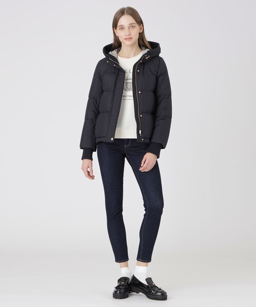 セール】ハイマルチピーチタフタショートダウンコート（ダウン