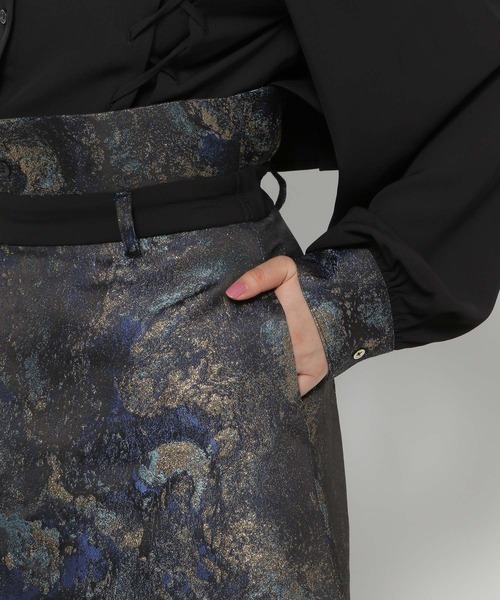 HARE（ハレ）の「ラメアートジャガードキリカエスカート(HARE