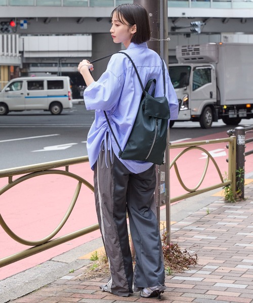 2WAYフラップメタルジップナップサック MONO-MART│MONO-MART