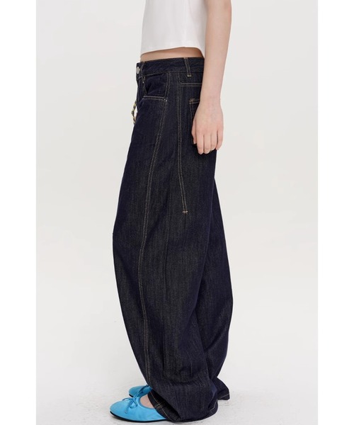サイドシーム ワイドデニムパンツ FX25K062【Fano Studios