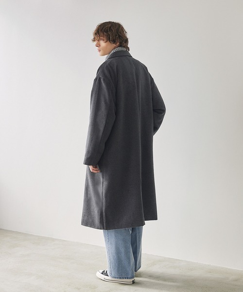 セール】ビーバーメルトンロングチェスターコート（チェスターコート