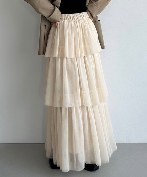 セール】[高身長サイズMT/低身長サイズS有り]チュールティアード