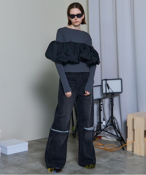 Cover Leg Denim Pants/カバーレッグデニムパンツ（デニムパンツ