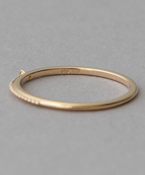 ete（エテ）の「○K10YG ダイヤモンド ピンキーリング（リング）」 - WEAR