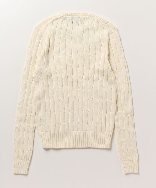 ケーブルニット コットン クルーネック セーター（ニット/セーター
