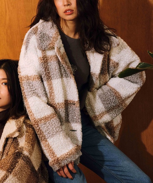 セール】RIKKA FEMME/リッカファム ジャケット ビックカラーチェック