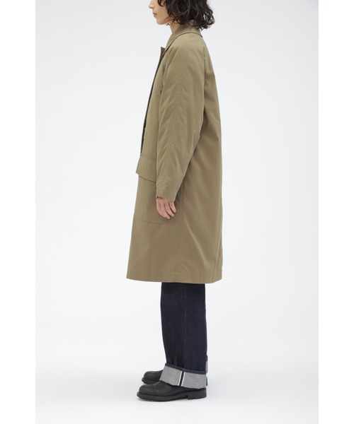 MHL.（エムエイチエル）の「WORN COTTON NYLON（ステンカラーコート