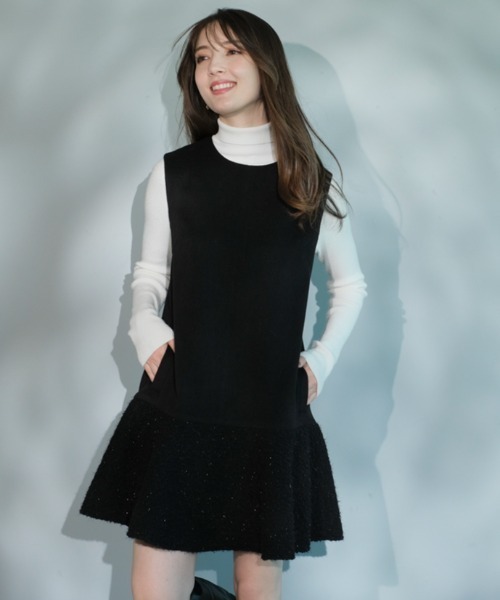 Apuweiser-riche（アプワイザーリッシェ）の「ペプラム切替ミニ