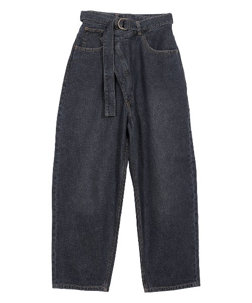 Ameri（アメリ）の「CROSS FRONT PAPA DENIM（デニムパンツ）」 - WEAR