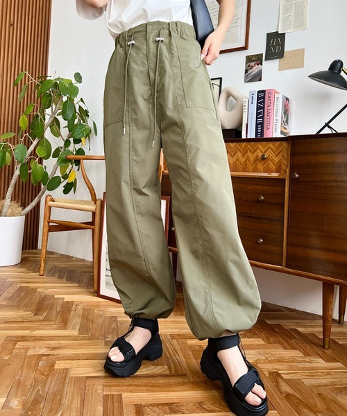 セール】【累計販売枚数2万枚突破！】すそドロストワークパンツ