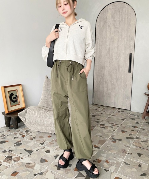 セール】【累計販売枚数2万枚突破！】すそドロストワークパンツ