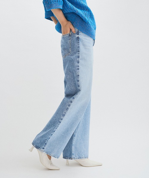 NEEDBY for ADAM ET ROPE'】別注LUNA WIDE STRAIGHT（デニムパンツ