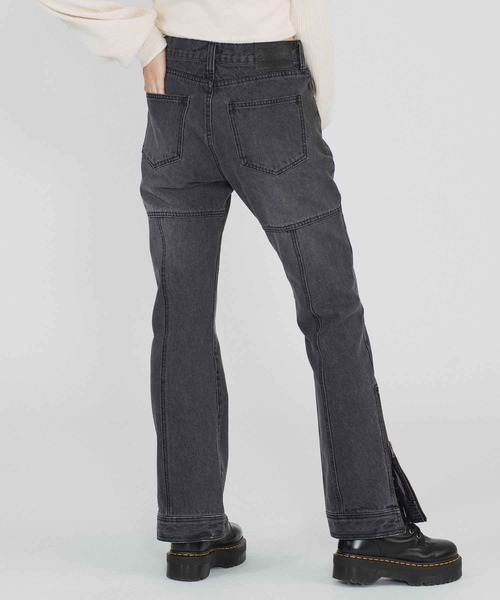 X-girl（エックスガール）の「SIDE ZIP DENIM PANTS（デニムパンツ