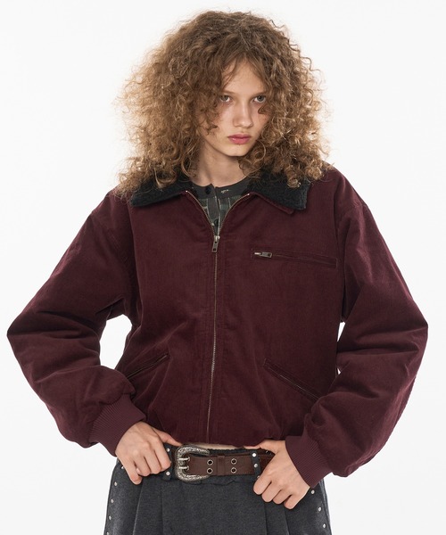 セール】DRAW CODE DOUBLE ZIP 2WAY CORDUROY BLOUSON / ドローコード