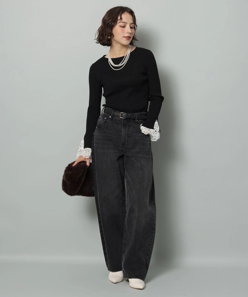 袖口レースプルオーバー（ニット/セーター）｜Arpege story