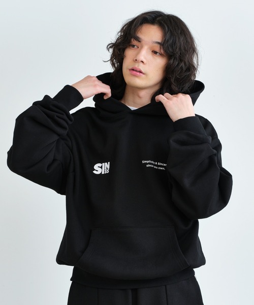セール】Oversized logo hoodie / オーバーサイズロゴフーディー
