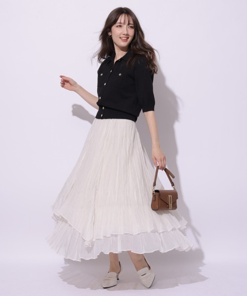 Apuweiser-riche（アプワイザーリッシェ）の「衿付5分袖プルオーバー