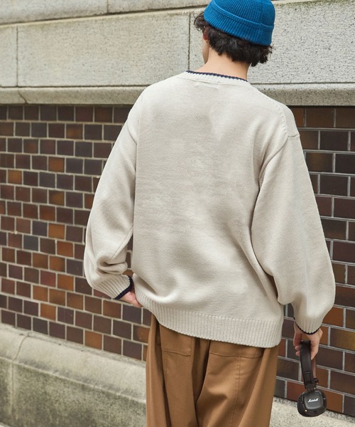 フラワージャガードニットプルオーバー MONO-MART LADY'S│MONO-MART