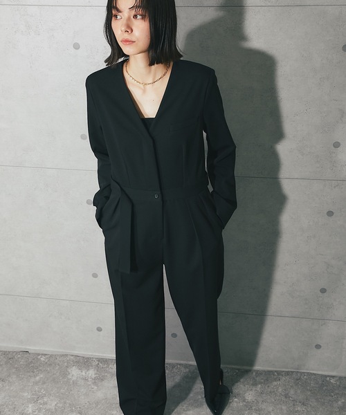 セール】長袖オールインワンパンツドレス（スーツセット）｜SMILE