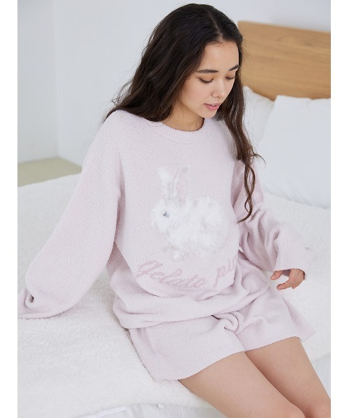 gelato pique（ジェラートピケ）の「ベビモコラビットジャガードプル