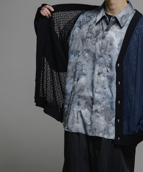 CASPER JOHN（キャスパージョン）の「Tulle layered lace cardigan