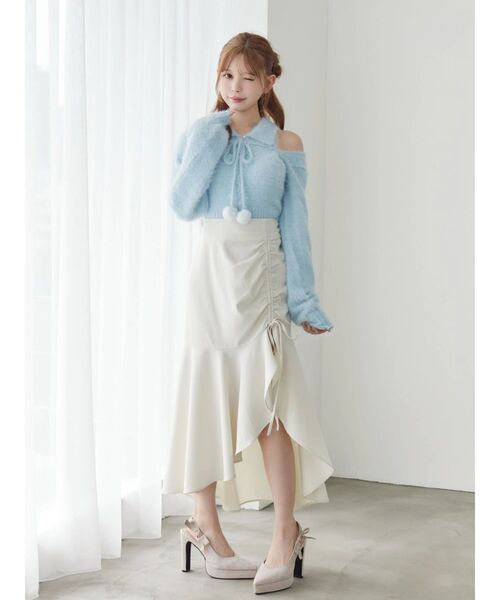 EATME（イートミー）の「シャツカラーアンサンブルニットTOP（ニット