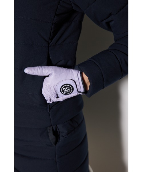 セール】【RIENDA GOLF】フェイクファーカラーキルティングジャケット