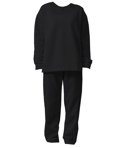 セットアップ/ワンマイルOK】長袖ノームコアドロップショルダー