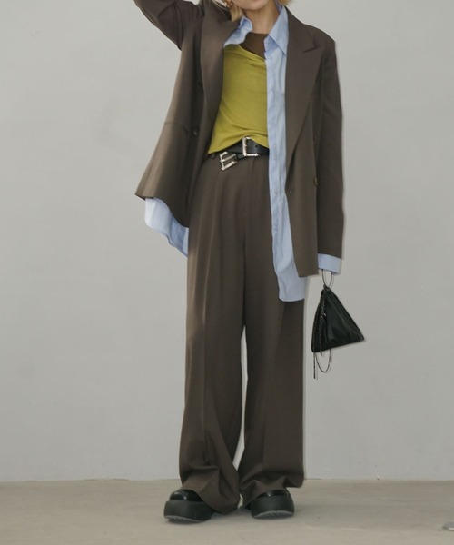 セットアップスーツ 2タイプ 洗濯可能【レギュラー / ワイド