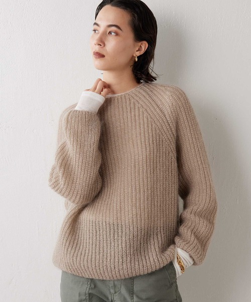 Whim Gazette（ウィムガゼット）の「ラメモヘヤニット（ニット