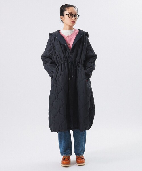 BEAMS BOY（ビームスボーイ）の「ナイロン キルティング フード コート