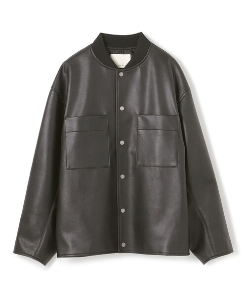 uncrave（アンクレイヴ）の「ウォッシャブル エコレザー ブルゾン