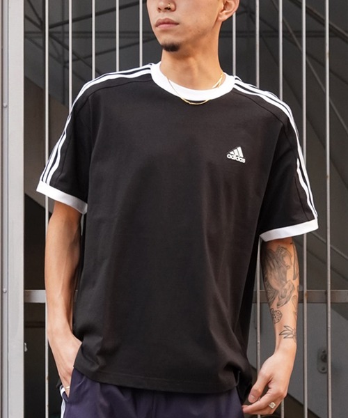 adidas/アディダス 半袖Tシャツ 3ST スリーストライプス ルーズ