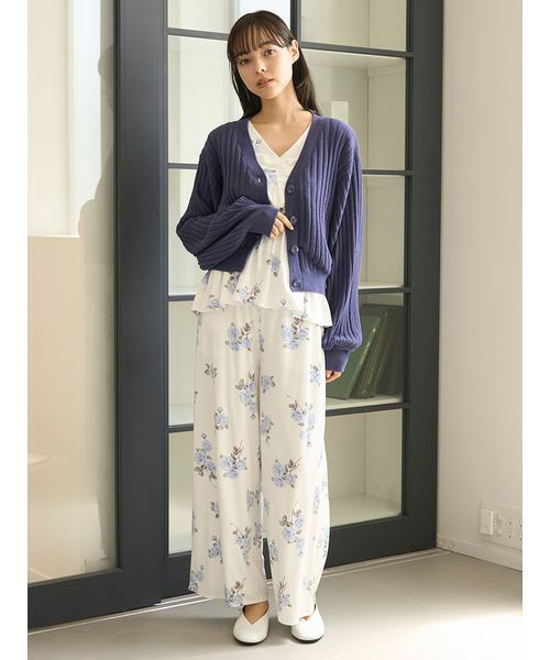 セール】中花柄カップインプルオーバー（ルームウェア/パジャマ