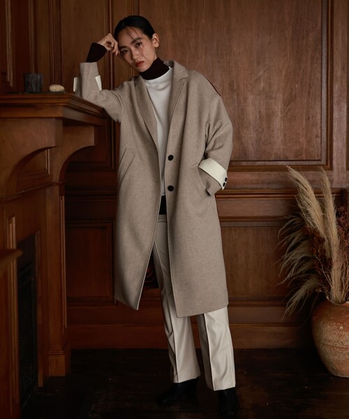 LOVELESS（ラブレス）の「バイカラーレイヤードタートルニット（ニット