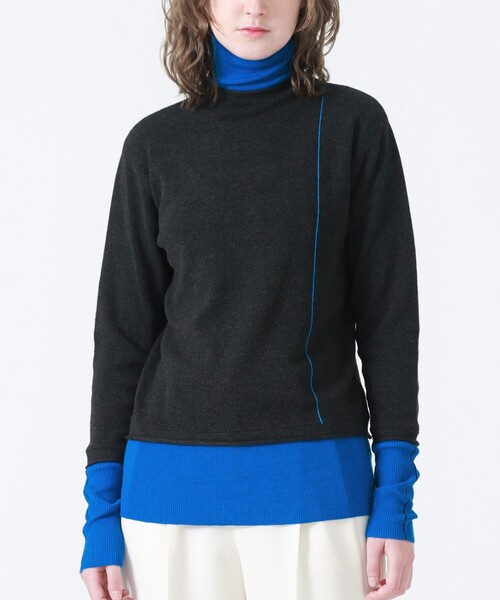 LOVELESS（ラブレス）の「バイカラーレイヤードタートルニット（ニット