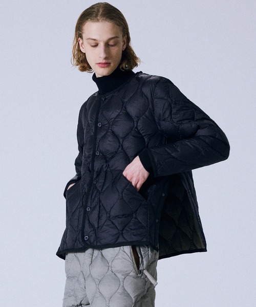 TAION(タイオン)】〈ユニセックス〉ミリタリー クルーネック ダウン