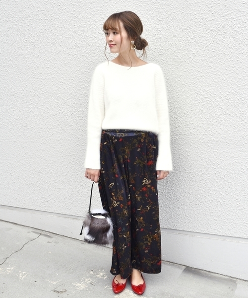 SHIPS（シップス）の「HAMILTONアンゴラボートネックプルオーバー