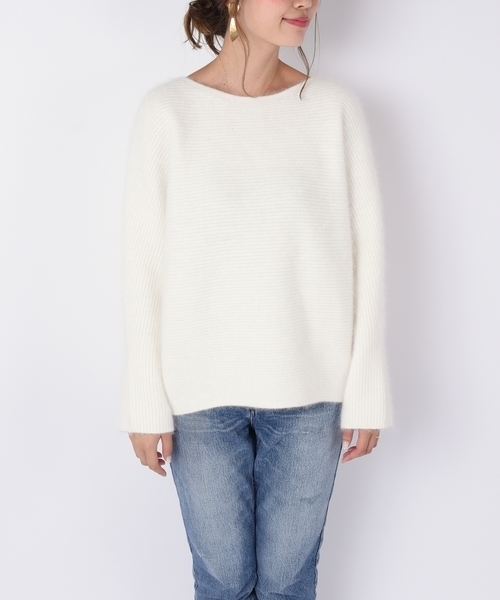 SHIPS（シップス）の「HAMILTONアンゴラボートネックプルオーバー