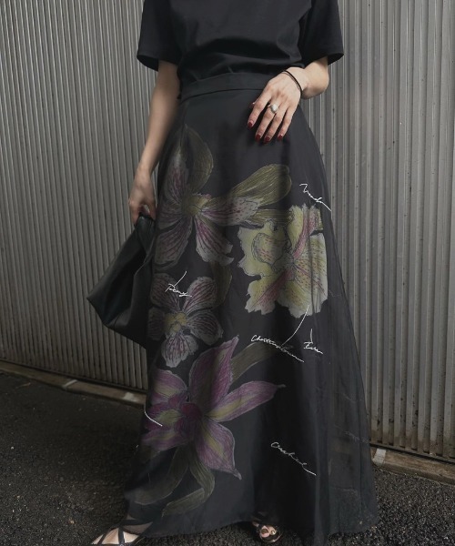 Ameri（アメリ）の「KEITAMARUYAMA × AMERI SHEER LAYERED SKIRT