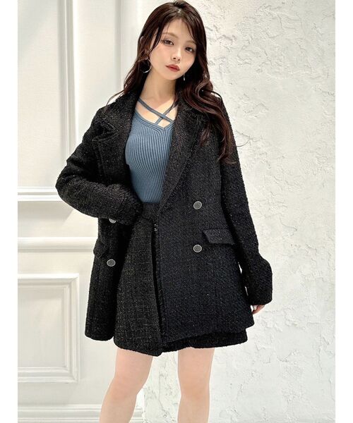 ツイードジャケット【セットアップ着用可能】（テーラードジャケット